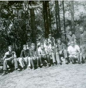 Junior boys camp, 1955. Photo submitted by Jim Sadler